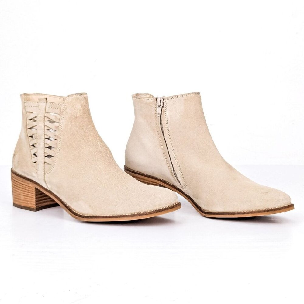 Paul Green Vienna Chelsea beige suede Boots size US 7